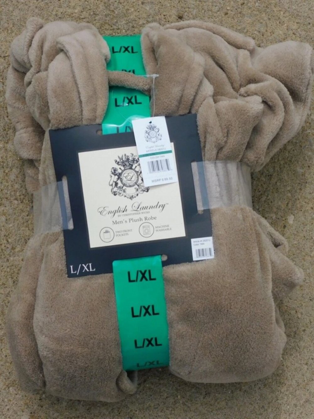 English Laundry by Christopher Wicks Men’s Plush Robe L/XL